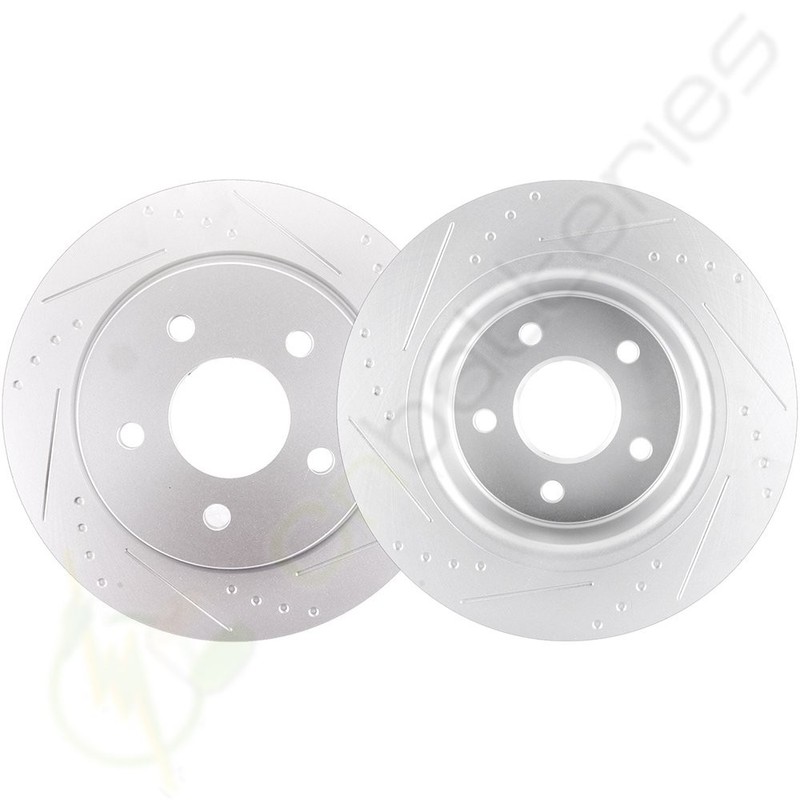 Rear Slotted Brake Discs Rotors For Ford Escape 2013 14 15 2016 G3000 Casting
