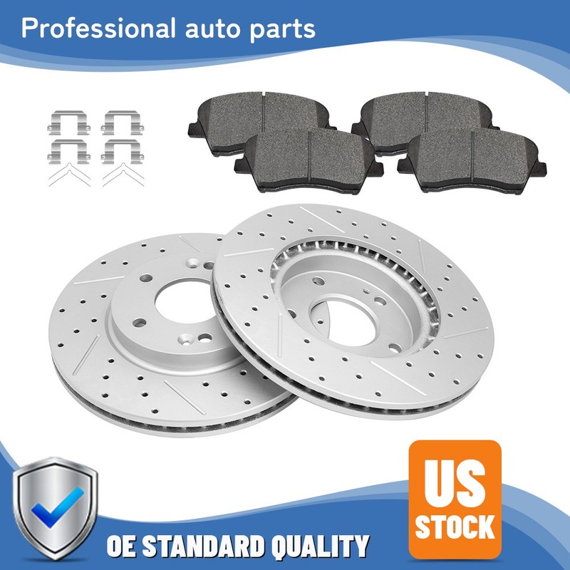 11.02 inch Front Disc Rotors Brake Pads For 2017-2020 Hyundai Elantra 1.4L 2.0L