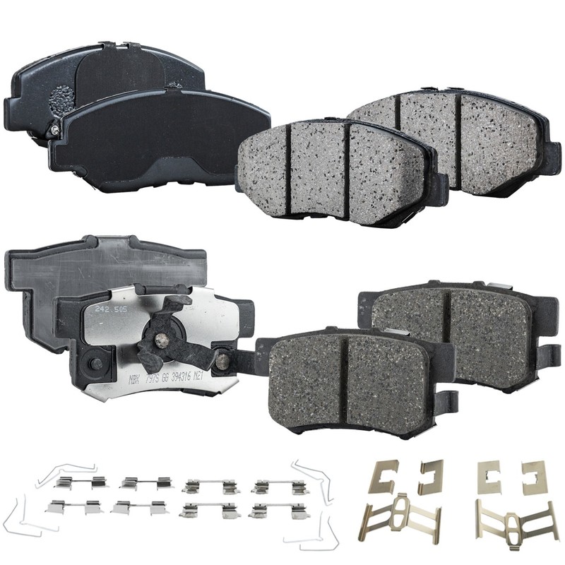 Front & Rear Brake Pads Set For Honda CR-V 2005 2006 2012 2015 2016