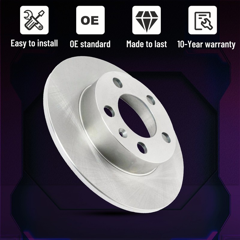 Rear Solid Brake Rotors for Ford Explorer Flex Taurus X Mercury Montego MKS MKT gallery