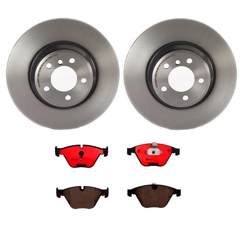 Brembo Front Brake Kit 348mm Disc Rotors & Ceramic Pads For BMW E65 E66 7-Series
