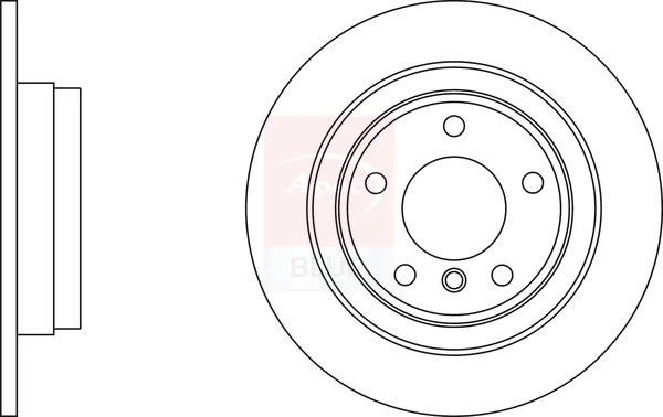 2x Brake Discs Pair Solid fits BMW 218D F22, F23 2.0D Rear 14 to 20 290mm Set