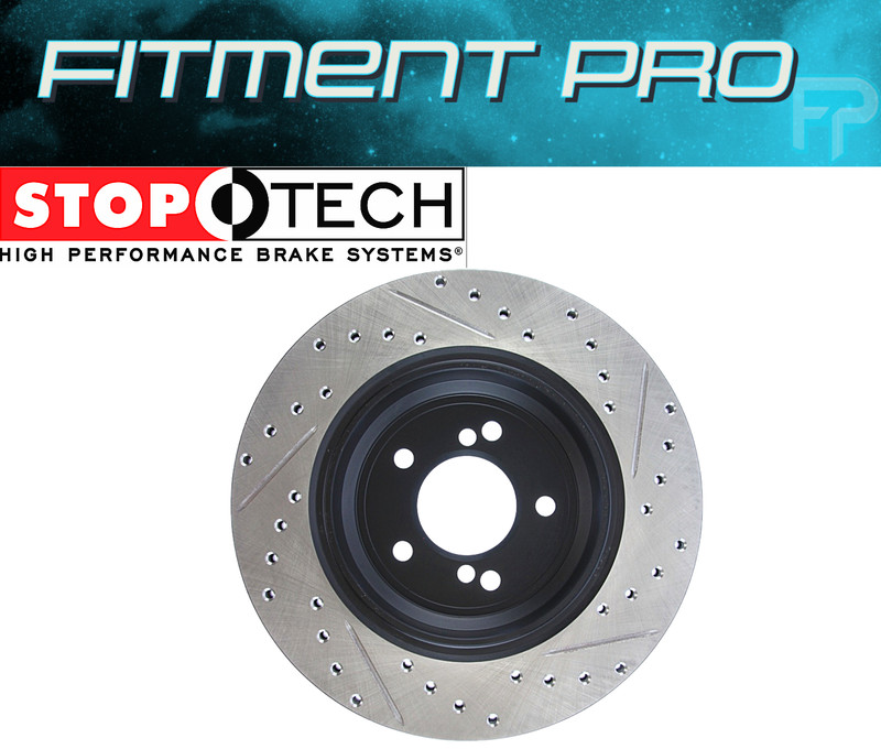 Stoptech 127.34054R Slotted/Drilled Right Rear Rotor For 00-03 BMW M5 E39/E46 M3