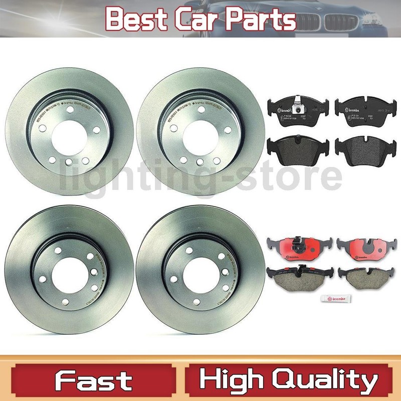 Front+Rear Brake Pads and Disc Rotors full set Fits 1998 BMW 323is