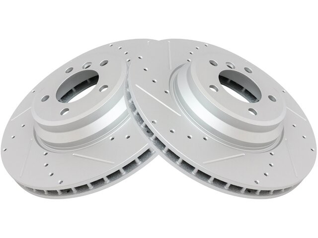 Front DIY Solutions Brake Rotor Set fits BMW X1 2013-2015 xDrive35i 46XWSJ
