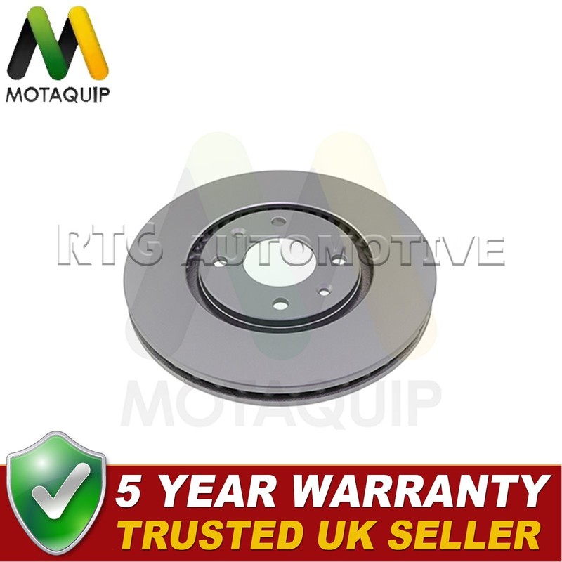 Motaquip Front 1x Brake Disc Fits Citroen Xantia 1996-1998 Peugeot 406 1995-2004
