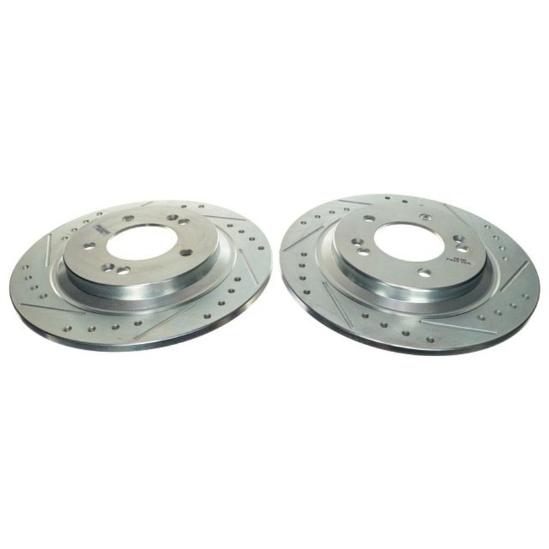 JBR1909XPR Powerstop 2-Wheel Set Brake Discs Rear for Hyundai Sonata Kia K5