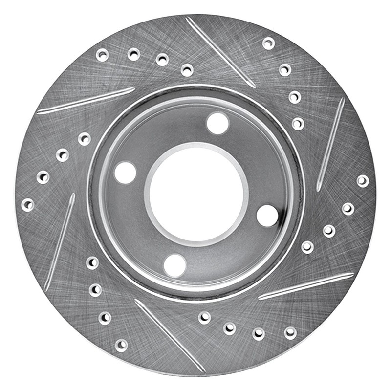 For Audi Coupe 85-87 DFC Premium Drilled & Slotted Front Driver Side Brake Rotor gallery
