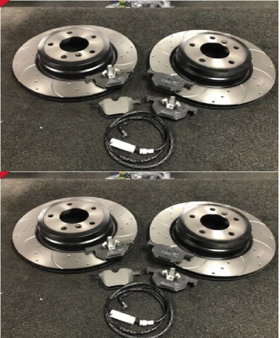 BMW X1 xDrive20D 25D XLINE F48 FRONT REAR BRAKE DISC DRILLED GROOVED BRAKE PAD