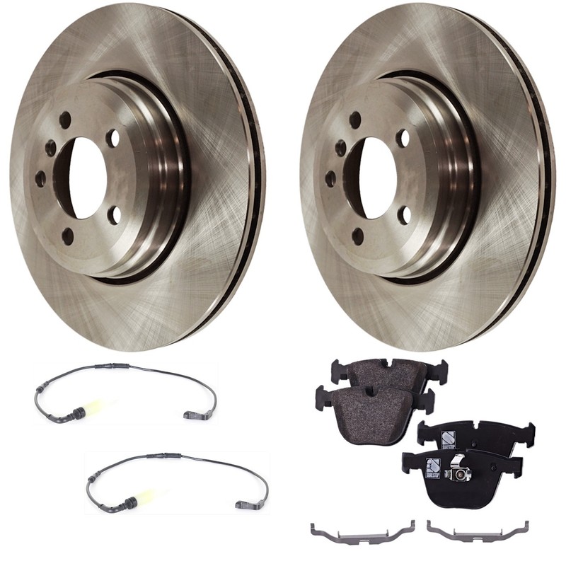 Rear Brake Disc Rotors and Pads Kit for 535 550 650 545 645 E60 5 Series 535i
