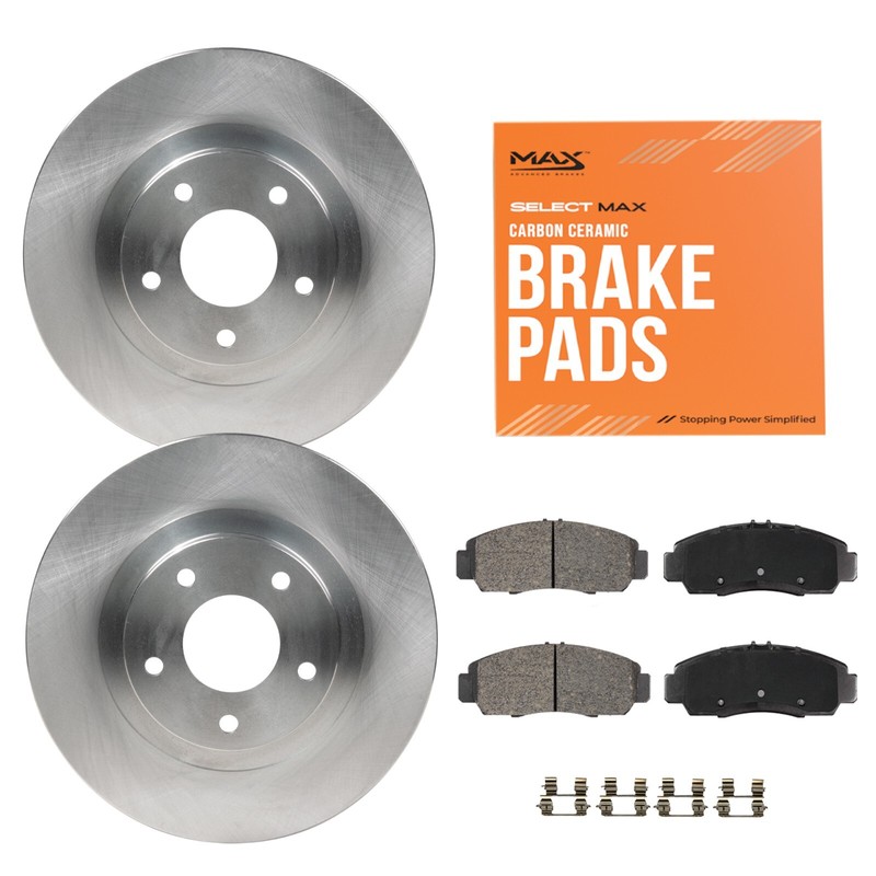 Front Brake Rotors + Ceramic Pads For 1998-2005 VW Passat Audi A4/A4 Quattro
