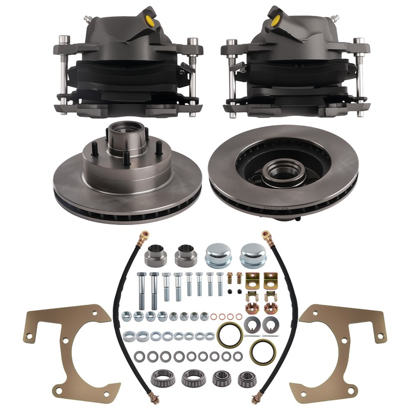 Front Brake Conversion Kit for Chevy GMC Half-Ton Pickup 1947-1959 5x4.75" Bolt gallery