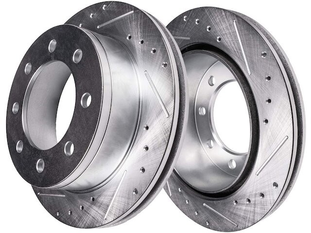 Detroit Axle 78VF62P Rear Brake Rotor Set Fits 2001-2006 Chevy Silverado 3500