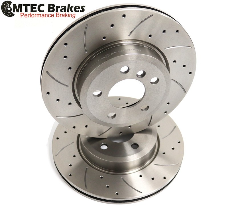 BMW 5 F10 F11 530d 10-17 front brake discs e Post. 348mm x36mm Drilled Pads gallery