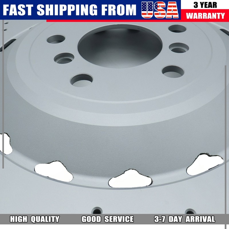 NEW 2x Rear Vented & Drilled Disc Brake Rotors For BMW F10 F12 F13 M5 M6 gallery