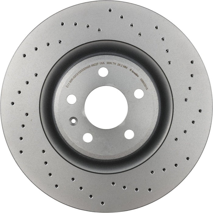 Brembo 09.B039.1X Front Premium Xtra Cross Drilled Rotor for 2010-2011 Audi S4 gallery