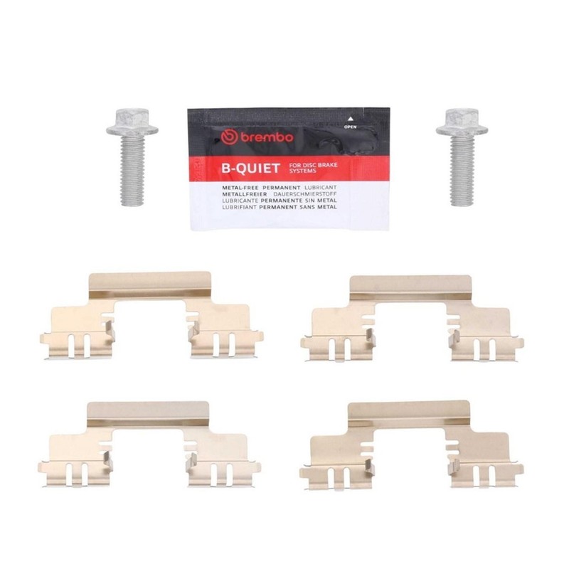 Brembo OEM Front & Rear Ceramic Brake Pads Kit For 2009-2014 Chevy Suburban 1500 gallery