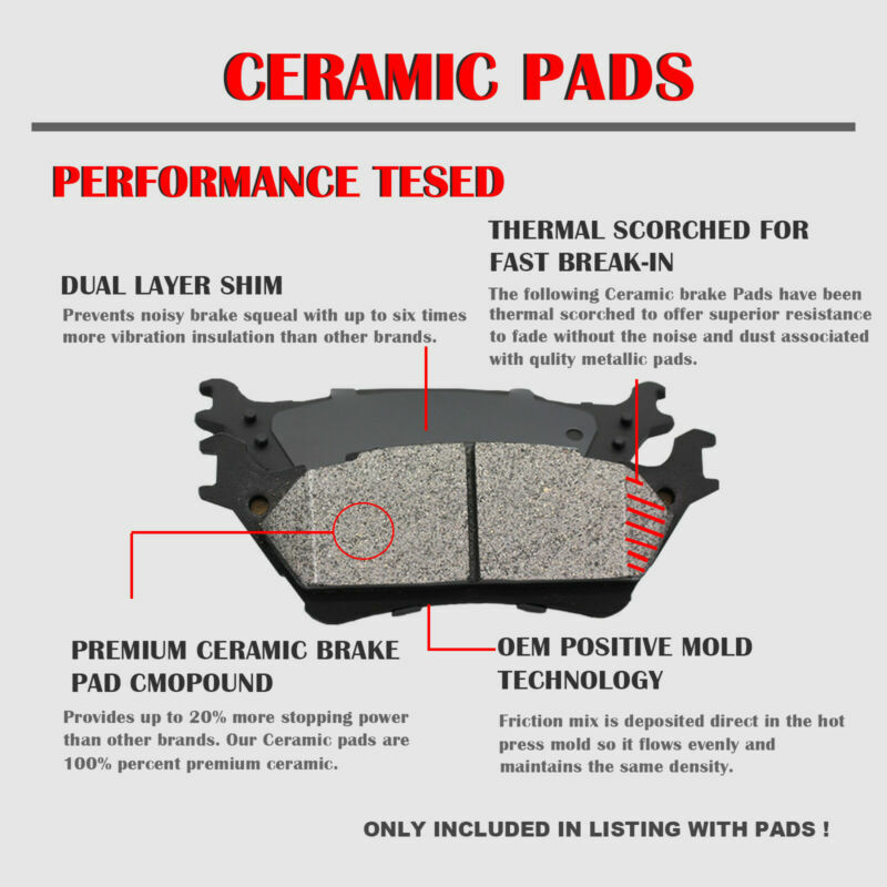 Front Drilled Brake Rotors Brake Pads for Chevy SILVERADO 1500 GMC SIERRA 1500 gallery