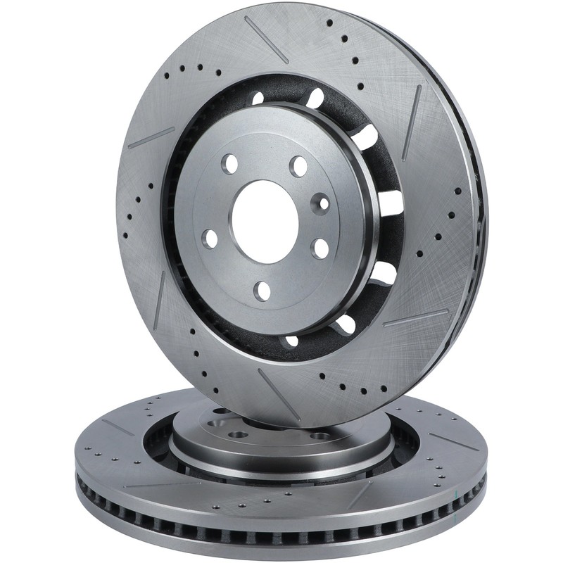 Front Brake Rotors Fits Ford Flex 2013 - 2019 Heavy Duty 54188 Ventilated Drill gallery