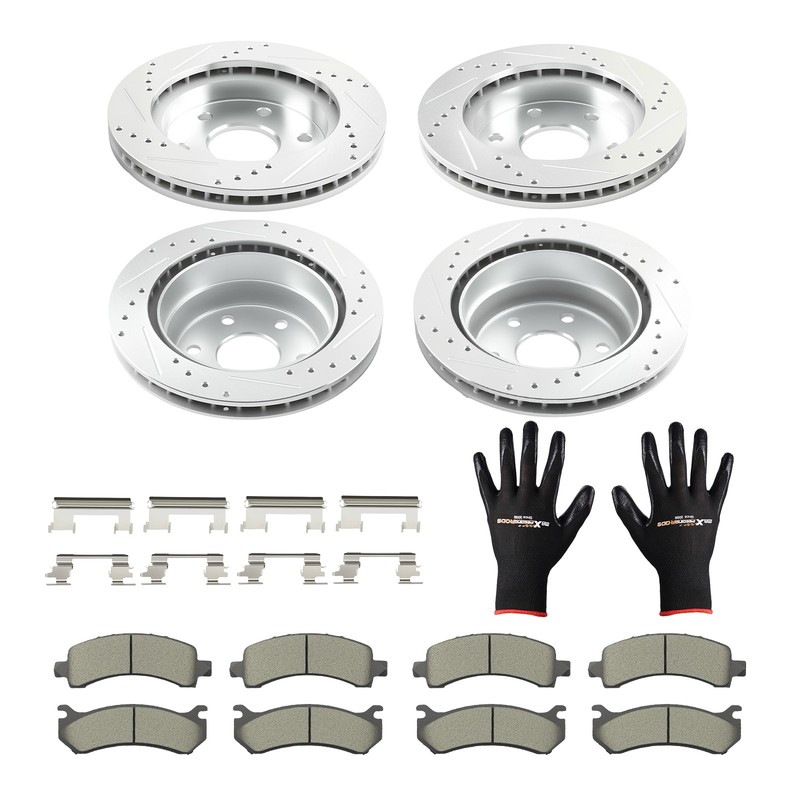 Front Rear Brake Rotors+Pads Kit for Chevrolet Tahoe/GMC Yukon 2002-2006 S-55054