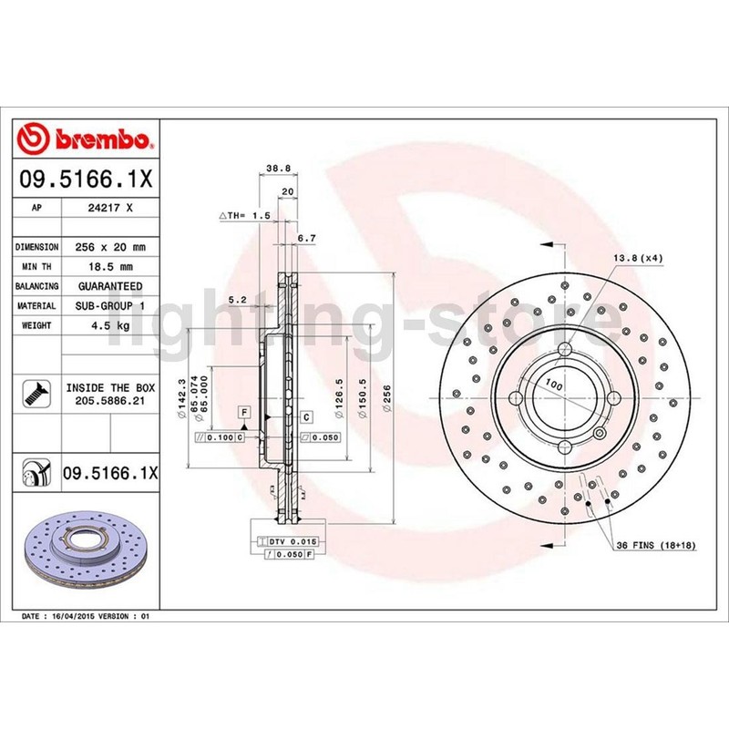 Front Brake Pads and Disc Rotors set Fits Volkswagen Cabrio 2.0L gallery