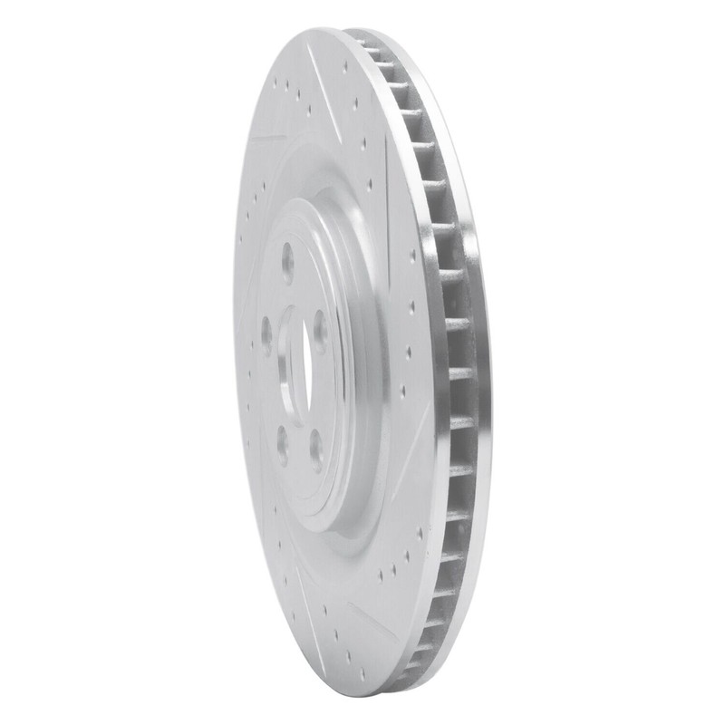 For Jaguar XKR 08-09 Brake Rotor eLINE Drilled & Slotted 1-Piece Rear Driver gallery