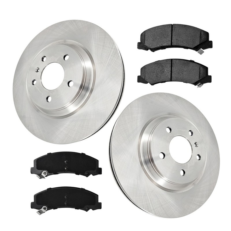 Front Brake Rotors & Ceramic Pads for 06 -11 Cadillac DTS Buick LuCerne V8 323mm gallery