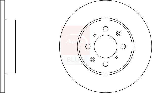 2x Brake Discs Pair Solid fits ROVER 25 RF 2.0D Front 99 to 05 20T2N 262mm Set gallery