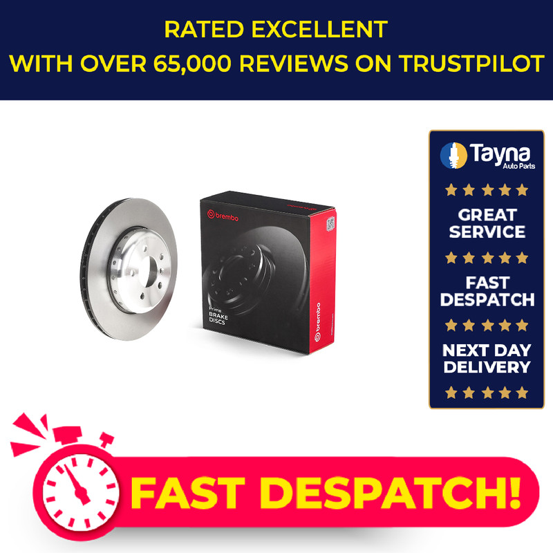 2x Brake Discs Pair Vented fits BMW 530 F10, F11 3.0 Rear 10 to 13 345mm Set New