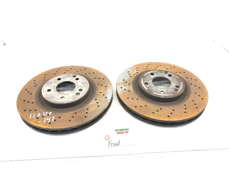 2005-2011 MERCEDES SLK350 R171 LEFT RIGHT FRONT DISC BRAKE ROTOR X2 #NOT OEM