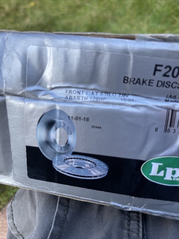 LPR Brake Disc Front Single 46535086 46765546 5028906087241 DSK2324 gallery