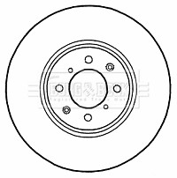 Borg & Beck 1x Brake Disc Pair BBD4564 – BRAND NEW – GENUINE – 5 YEAR WARRANTY