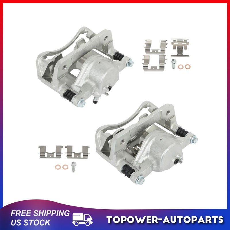 Front Brake Calipers w/ Bracket Pair Left Right For 1997-2001 Acura Integra gallery