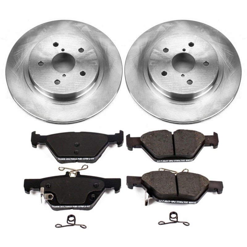 KOE7039 Powerstop Brake Disc and Pad Kits 2-Wheel Set Rear for Subaru WRX Legacy