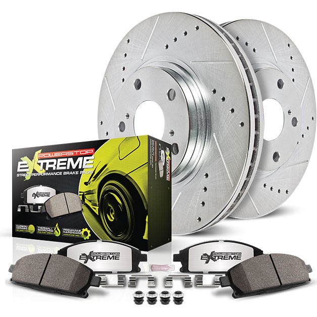 Powerstop Power Stop K4023 26 Front And Rear Z26 Carbon Fiber Brake Pads gallery