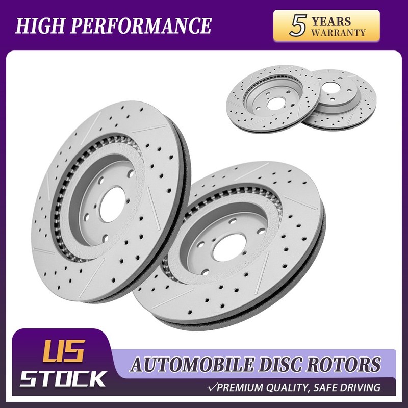 Front Rear Brake Rotor For 2019-2024 Subaru Forester 2024 2025 Subaru Crosstrek