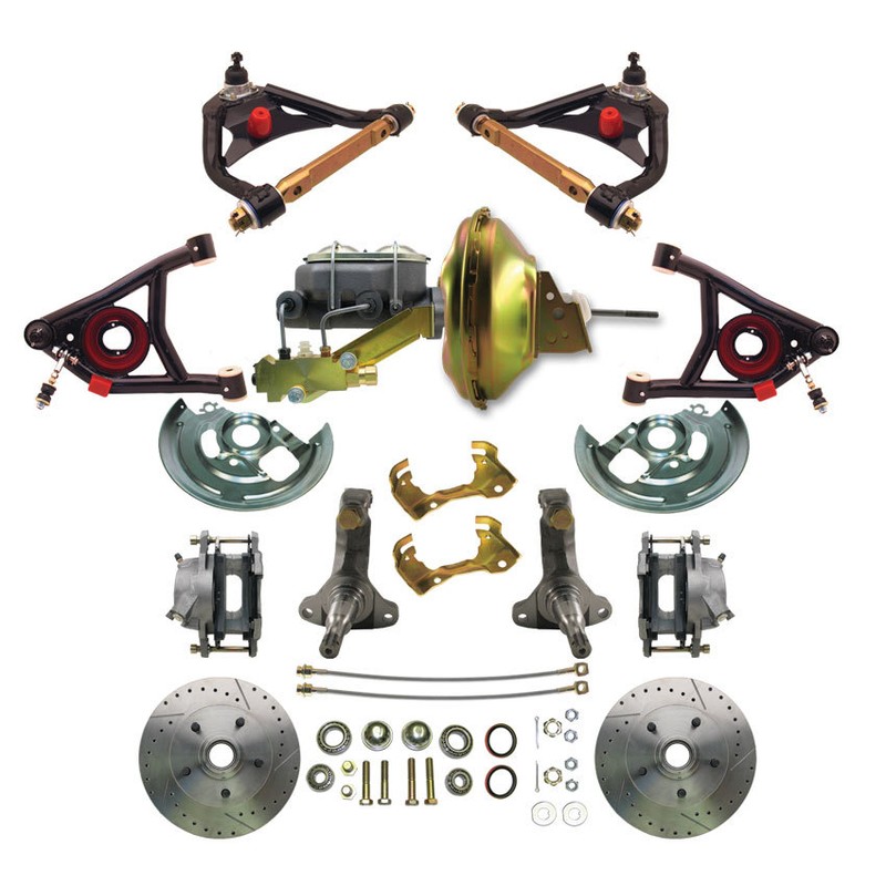 Chevelle Performance Disc Brake Conversion Kit & Tubular Steele Control Arms Set