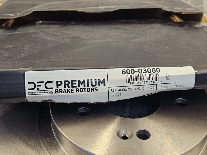 DFC 600-03060 Premium Solid Rear Brake Rotor For Hyundai Santa Fe 2019-2020 gallery
