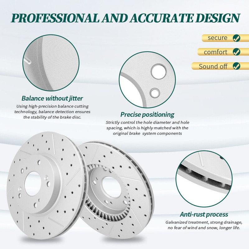 Rear Disc Brake Rotors +Ceramic Pads for Ford F-150 Expedition Lincoln Navigator gallery