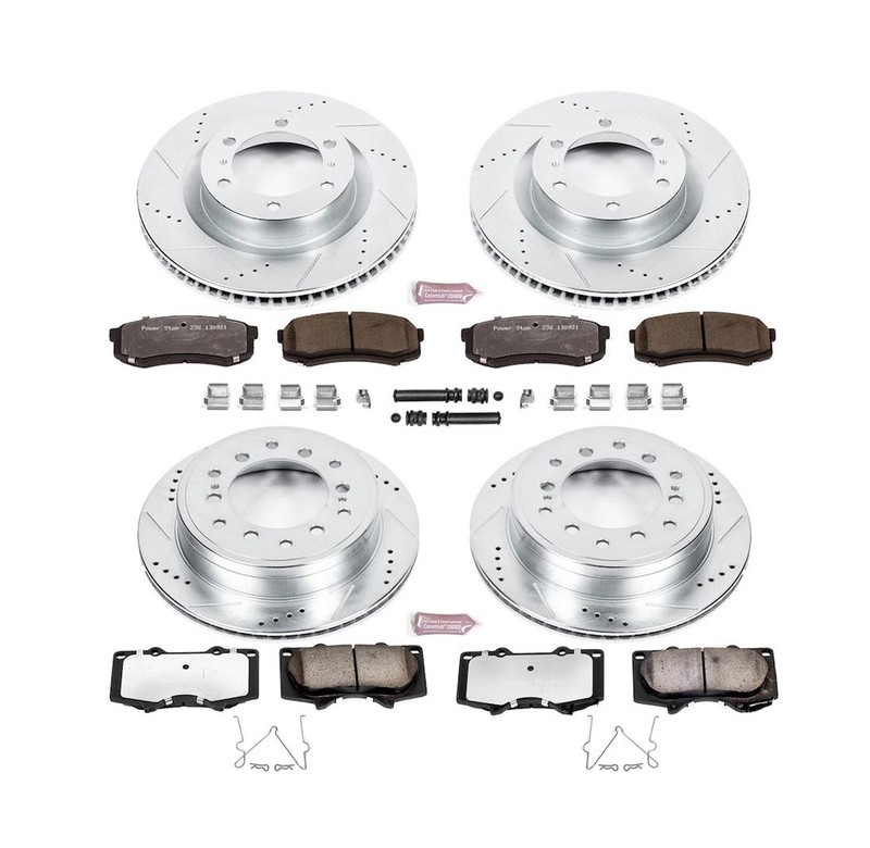 Powerstop K5874-36 Drilled and Slotted Z36 Truck & Tow for 10-18 4Runner / GX460