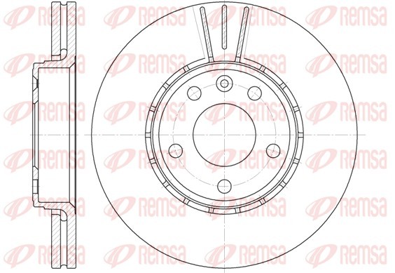 REMSA 6682.10 Brake Disc for NISSAN,OPEL,RENAULT,VAUXHALL