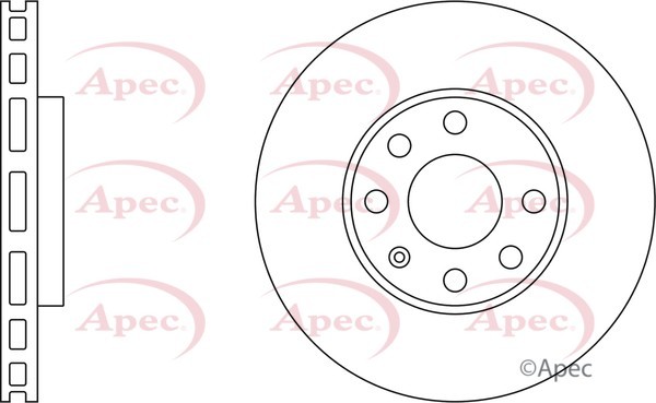 2x Apec Red Front Brake Discs 256mm Fits Opel Vauxhall Astra Astra G Classic gallery