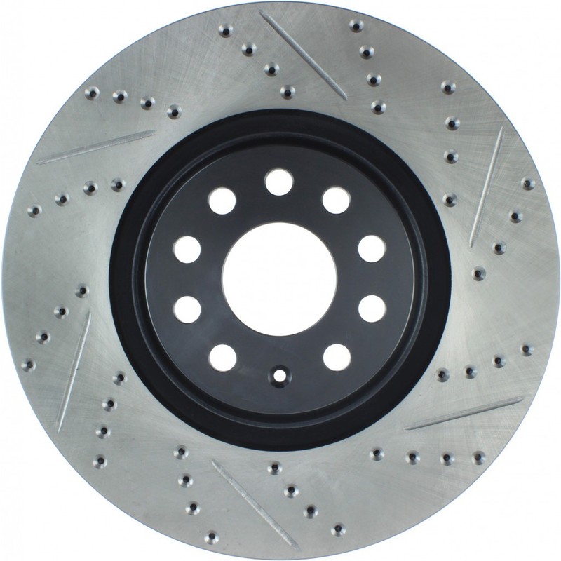 StopTech For Audi S3 2015-2020 Sport Slotted and Drilled Brake Rotor