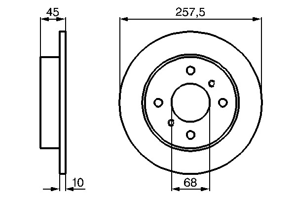 2x Brake Discs Pair Solid fits NISSAN PRIMERA P11, WP11 1.8 Rear 99 to 01 QG18DE gallery