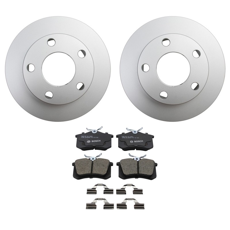 Hella Rear Rotors Bosch QuietCast Ceramic Brake Pads Kit For A4 Quattro Passat