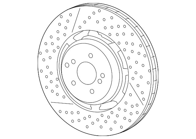 Genuine Mercedes-Benz Disc Brake Rotor 172-421-06-00-07