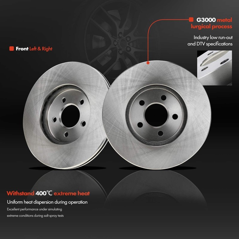 2x Front Sides Disc Brake Rotors for Dodge Stratus 95-06 Chrysler Sebring 01-06 gallery