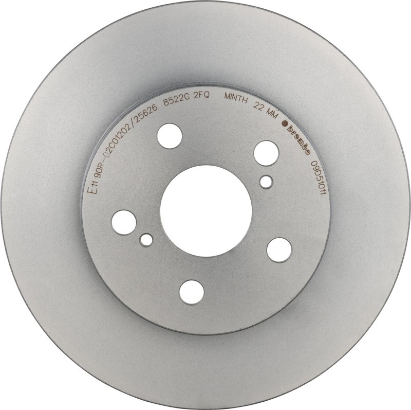 Brembo OE UV Coated Rear Rotor for Toyota Prius 2016-2017 – Fits Acura TLX &