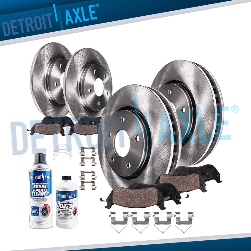 10pc Front Rear Brake Rotors Ceramic Brake Pads for 2019-2022 Hyundai Veloster N