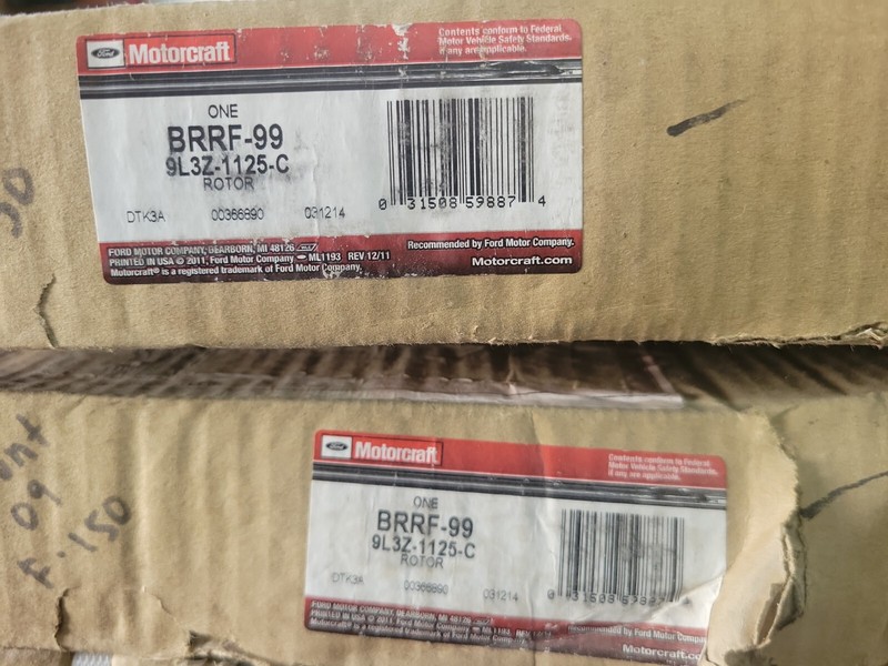 PAIR (2) OEM BRRF-99 Genuine Ford Rotor 9L3Z-1125-C MOTORCRAFT gallery